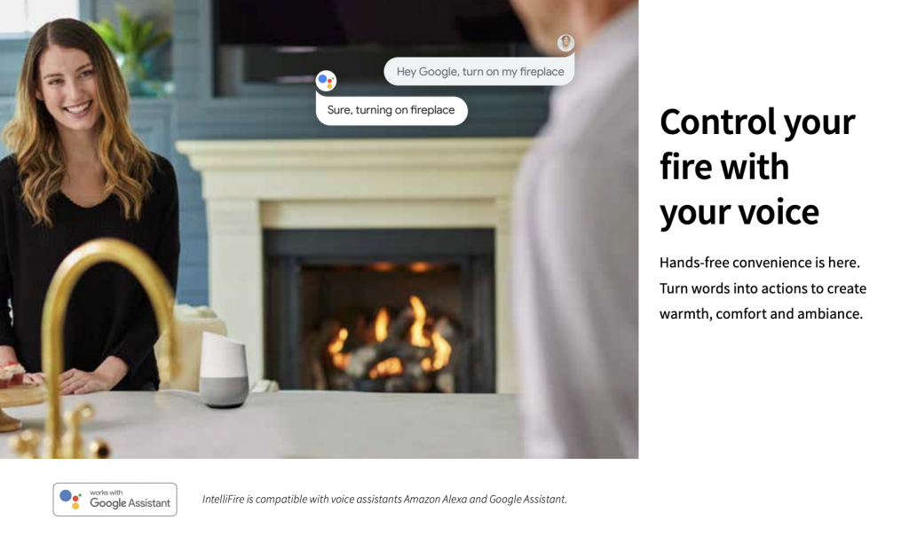 Smart Technology For Gas Fireplaces, Alexa Switch For Gas Fireplace